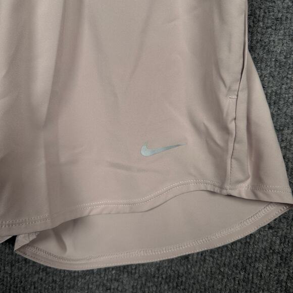 New Nike Womens Small Loose Fit Training Shorts Tan High Waist DX6642-019 - Picture 5 of 9